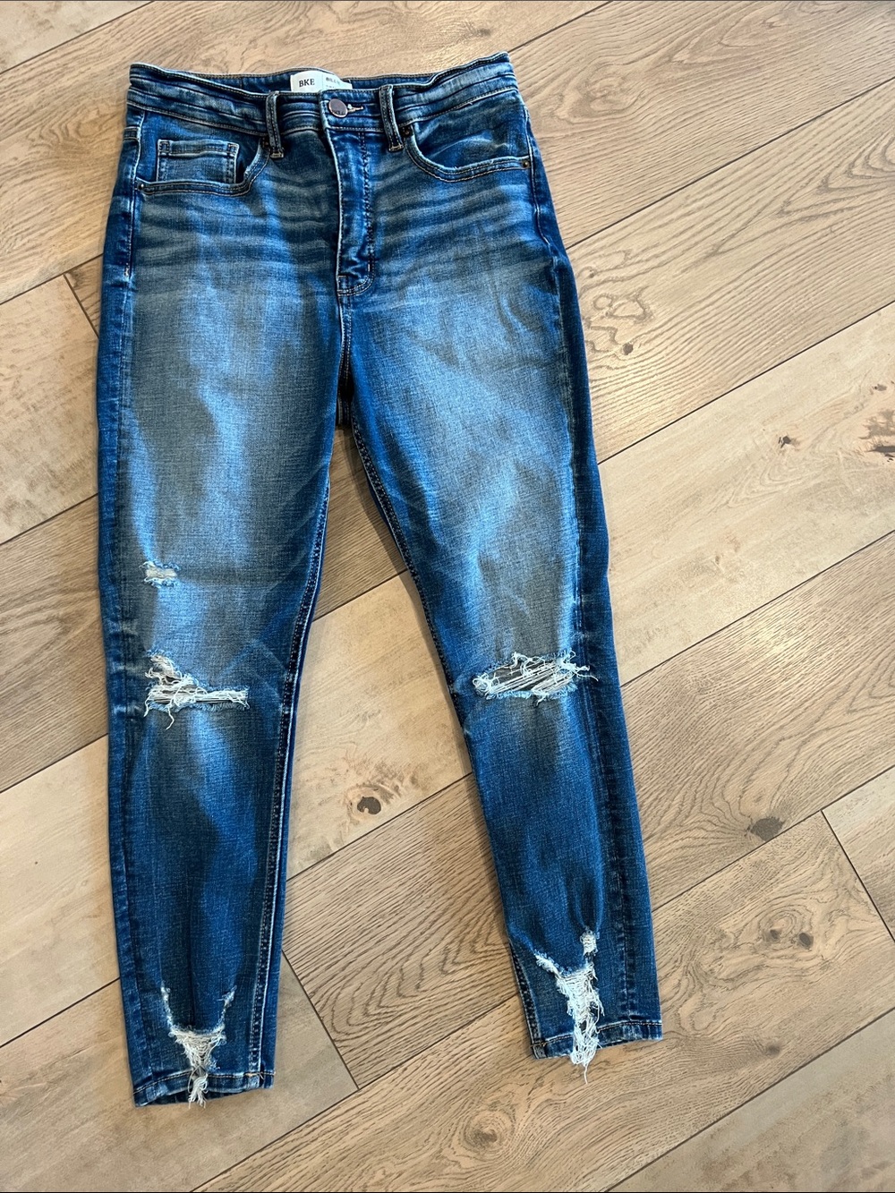 Buckle Billie Dark Blue Distressed Women’s Jeans